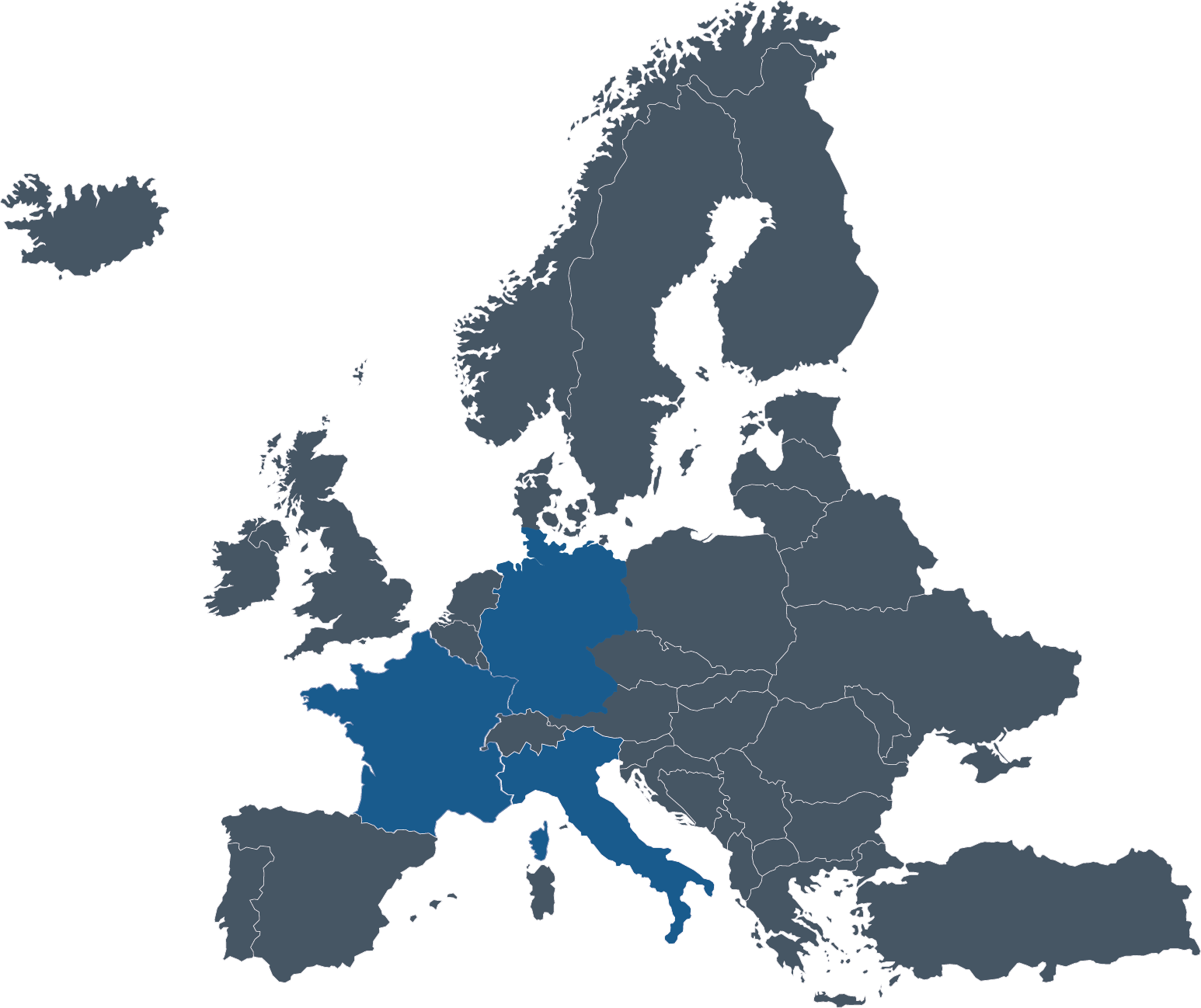 Europa - Referenten in Deutschland, Frankreich, Spanien
